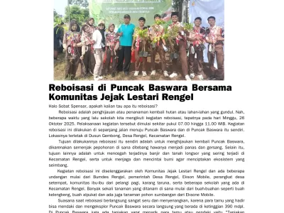 Reboisasi di Puncak Baswara